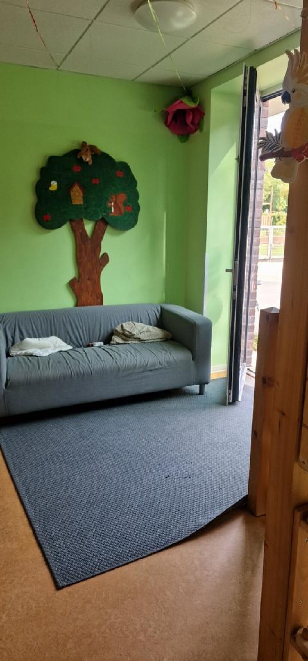 Ruheecke im Gruppenraum.