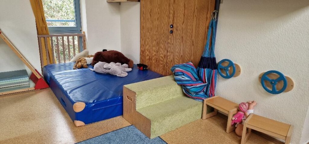 Bewegungsraum in der Kita Johanna-Kirchner-Haus.